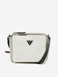 Bílo-béžová crossbody kabelka Guess Becca 