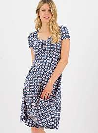 Blutsgeschwister modré šaty Heart On Fire Robe