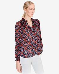 Blúzky pre ženy Scotch & Soda - modrá, červená