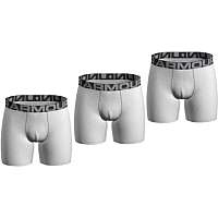 Boxerky Under Armour UA Charged Cotton 6in 3 Pack-WHT