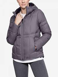 Bunda Under Armour Down Hooded Jkt - šedá