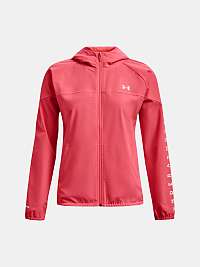 Bunda Under Armour Woven Hooded Jacket - ružová