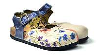 Calceo modré sandále Classic Sandals Wildflowers