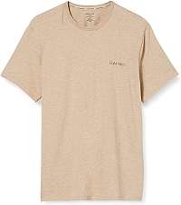 Calvin Klein béžové tričko S/S Crew Neck s logom