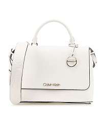 Calvin Klein biela kabelka Sided Top Handle