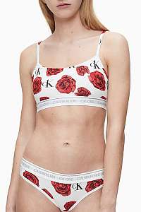 Calvin Klein biela podprsenka Unlined Bralette