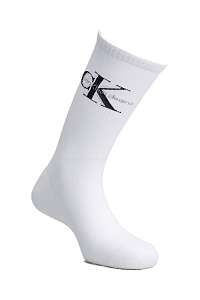 Calvin Klein biele pánske ponožky CK Rib s logom --46
