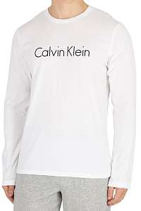 Calvin Klein biele pánske tričko L/S Crew Neck