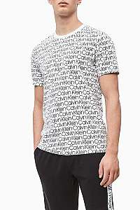 Calvin Klein biele pánske tričko S/S Crew Neck - S