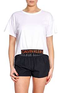 Calvin Klein biele tričko Cropped Tee PVH White - XL