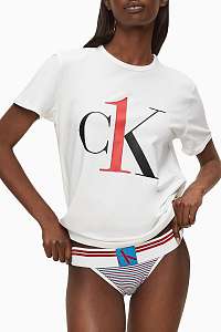 Calvin Klein biele tričko S/S Crew Neck
