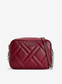 Calvin Klein bordová crossbody kabelka