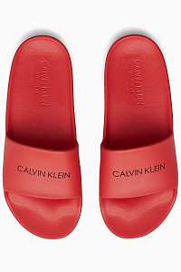 Calvin Klein červené šľapky One Mold Slide