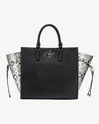 Calvin Klein čierna kabelka Python