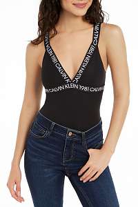 Calvin Klein čierne body s bielym logom