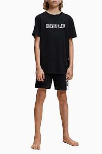 Calvin Klein čierne chlapčenské tričko Tee