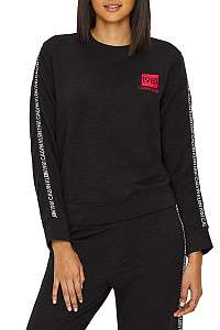 Calvin Klein čierne dámska mikina l/s sweatshirt s logem 1981 - XL