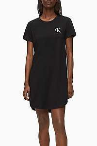 Calvin Klein čierne domáce šaty S/S Nightdress