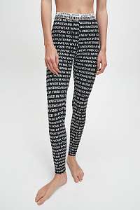 Calvin Klein čierne legíny Legging Jacquard Logo 