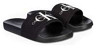 Calvin Klein čierne šľapky Slide Monogram