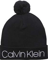 Calvin Klein čierne unisex čiapka Pop Pom Beanie Black s brmbolcom