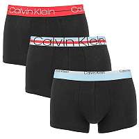 Calvin Klein čierny 3 pack pánskych boxeriek Cotton Stretch - XL