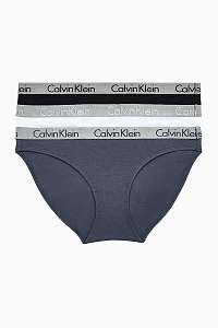 Calvin Klein farebný 3 pack nohavičiek Bikini 3PK so striebornou gumou