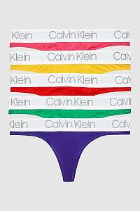 Calvin Klein farebný 5 pack táng Thong 5PK