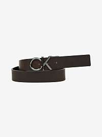 Calvin Klein hnedé kožený opasok