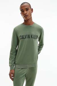 Calvin Klein khaki pánska mikina L/S Sweatshirt