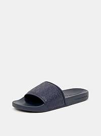 Calvin Klein modré pánske šľapky Slide Embossed