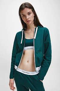 Calvin Klein petrolejové mikina Full Zip Hoodie