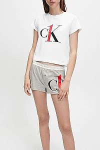 Calvin Klein sivé pyžamo S/S Short set