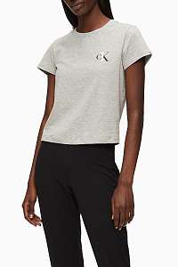 Calvin Klein sivé tričko S/S Crew Neck