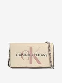 Calvin Klein smotanové/krémové crossbody kabelka