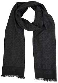 Calvin Klein tmavo sivá šatka CK Mono Scarf
