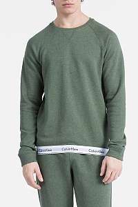 Calvin Klein zelená pánska mikina L/S Sweatshirt
