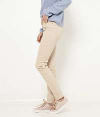 CAMAIEU béžové slim fit nohavice