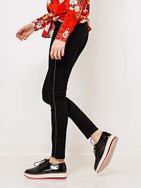 CAMAIEU čierne slim fit nohavice