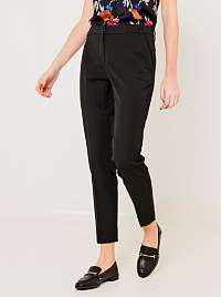CAMAIEU čierne slim fit skrátené nohavice