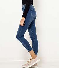 CAMAIEU modré skrátené skinny fit džínsy