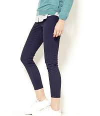 CAMAIEU modré slim fit skrátené nohavice