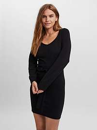 Čeierne svetrové puzdrové šaty VERO MODA Karma