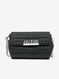 Černá prošívaná crossbody kabelka Guess Matrix