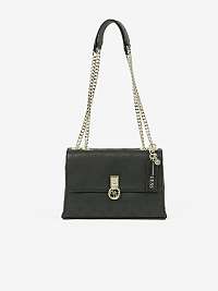 Černá vzorovaná crossbody kabelka Guess Flap