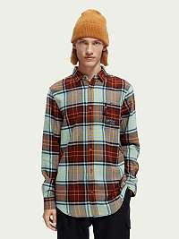 Červená pánska kockovaná košeľa Scotch & Soda