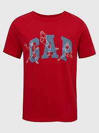 Červené chlapčenské tričko s logom GAP