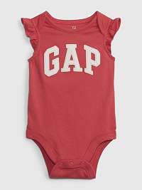 Červené detské body GAP s volánikmi GAP baby