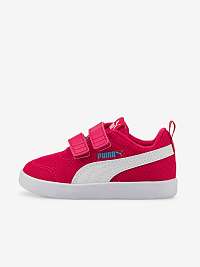 Červené detské tenisky Puma Courtflex v2