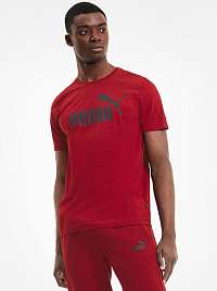 Červené pánske tričko s potlačou Puma